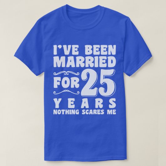 25周年記念 結婚記念日 Tシャツ (デザイン正面)