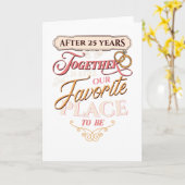 25周年記念 結婚25年目に カード (黄色い花)
