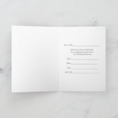 25周年記念 銀婚式 招待状 (内部)