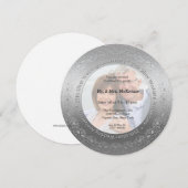 25周年記念 銀婚式 招待状 (正面/裏面)