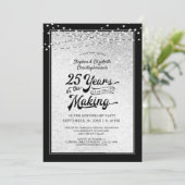 25周年記念 25年越しの祝い コンフェッティ 招待状 (スタンド正面)