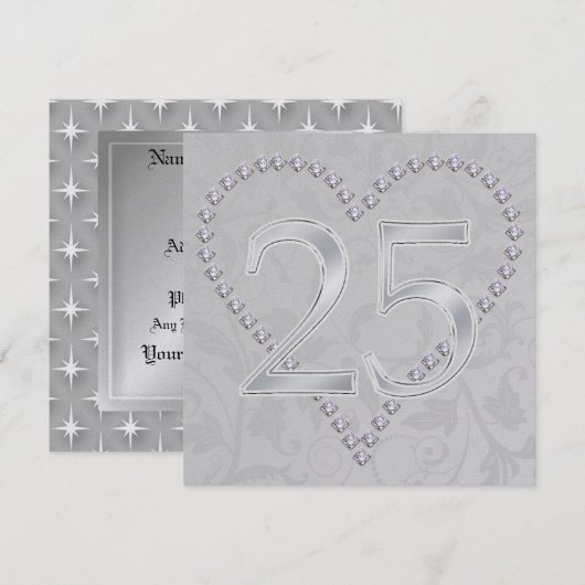 25周年記念 - SRF 招待状 (正面/裏面)