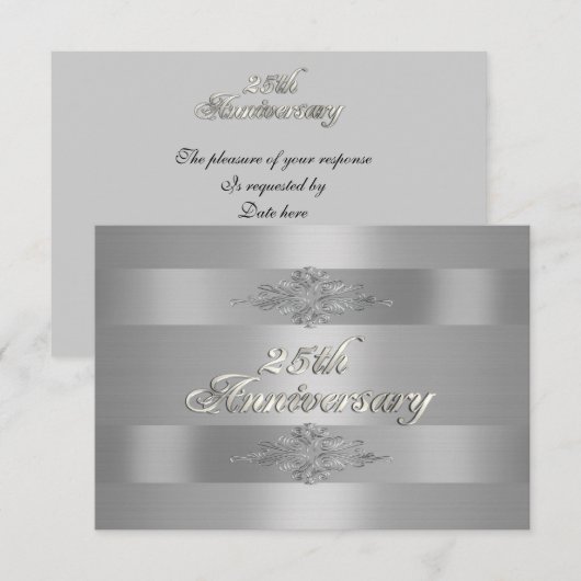 25周年記念RSVP 出欠カード (正面/裏面)