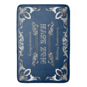 25周年記結婚念の銀クラシック行本 バスマット (正面縦)