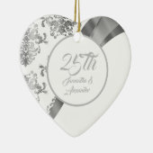 25周年記結婚念銀 セラミックオーナメント (右)