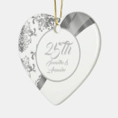 25周年記結婚念銀 セラミックオーナメント (左)