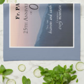 25周年調整のパーソナライズおめでとう キッチンタオル (折り畳み)