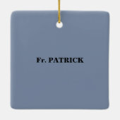 25周年調整のパーソナライズおめでとう セラミックオーナメント (裏面)