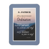 25周年調整のパーソナライズおめでとう マグネット (縦)