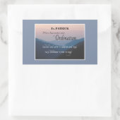 25周年調整のパーソナライズおめでとう 長方形シール (バッグ)