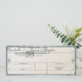 25周年銀婚式招待券 招待状 (スタンド正面)