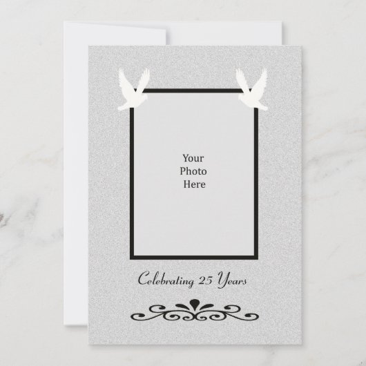 25周年銀婚式招待状 招待状 (正面)