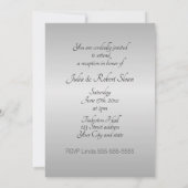 25周年銀婚式 招待状 (裏面)