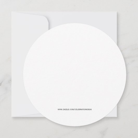 25周年銀婚式 招待状 (裏面)