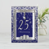 25周年銀婚式 | DIY テキスト 招待状 (スタンド正面)