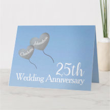 25周年銀結婚気球大