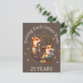 25周年 ハムスターたち お互いをクレイジーにさせる ポストカード (スタンド正面)