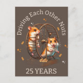 25周年 ハムスターたち お互いをクレイジーにさせる ポストカード (正面)
