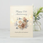 25周年 結婚記念日の挨 サンキューカード (スタンド正面)