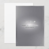 25周年 結婚記念日の挨 サンキューカード (正面/裏面)