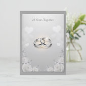 25周年 結婚記念日の挨 サンキューカード (スタンド正面)
