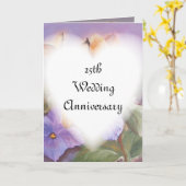 25周年 結婚記念日 カード (黄色い花)