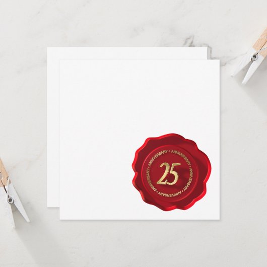 25周年 赤ろうの封印 カード (正面/裏面インサイチュ)