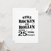 25周年～25周年カップル カード (正面/裏面インサイチュ)