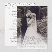 25周年 25年分の愛を永遠に フォト 招待状 (正面/裏面)