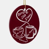 25回目のクリスマス セラミックオーナメント (右)