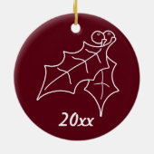 25回目のクリスマス セラミックオーナメント (裏面)
