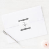 25回目の結婚記念日 シルバーグリッター スクエアシール (封筒)
