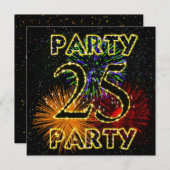 25回目の花火大会 招待状 (正面/裏面)