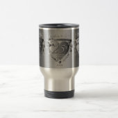 25回銀結婚記念3Dハートエンブレム トラベルマグ (中央)