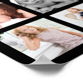 25家族モダン写真コラージュ ポスター (角)