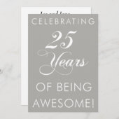 25年すごいって祝おう!招待状 招待状 (正面/裏面)