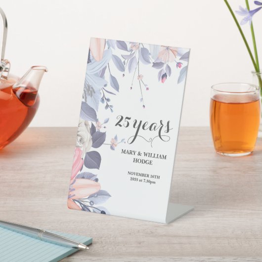 「25年の永遠の思い出の記念日」 台座サイン (インサイチュ)