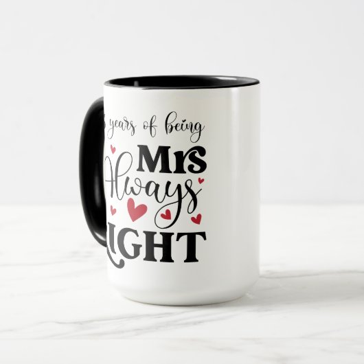 25年の結婚記念日 マグカップ (正面左)