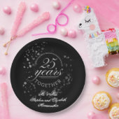 25年シルバーアニバーサリーパーティー ペーパープレート (パーティー)