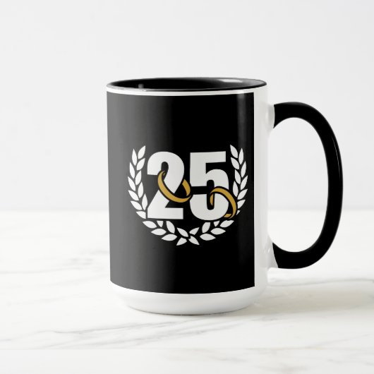 25年シルバ結婚ー記念リース マグカップ (右)