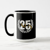 25年シルバ結婚ー記念リース マグカップ (左)