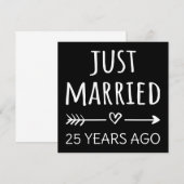 25年前に結婚しました 招待状 (正面/裏面)