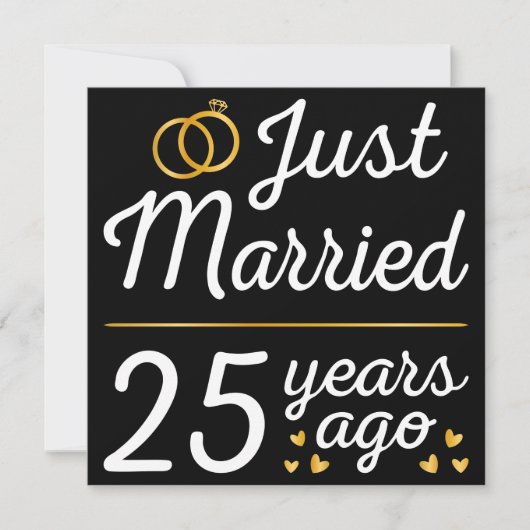 25年前に結婚しました II 招待状 (正面)