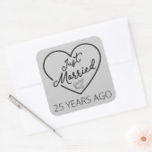 25年前に結婚しました III スクエアシール (封筒)