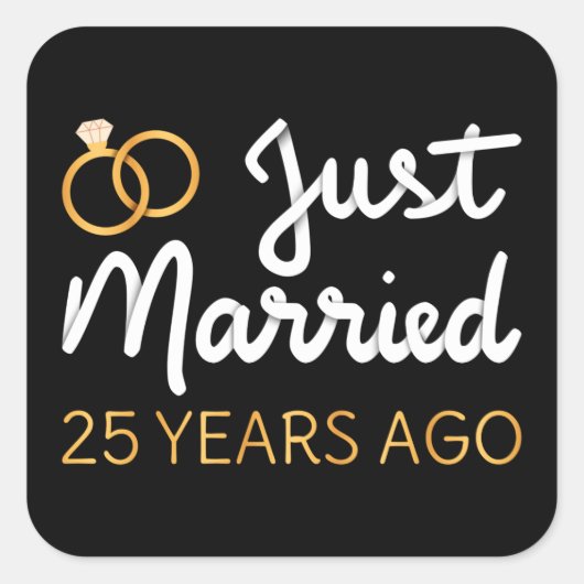 25年前に結婚しました IV スクエアシール (正面)