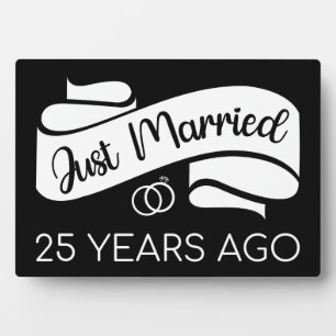 25年前に結婚しました V フォトプラーク