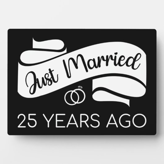 25年前に結婚しました V フォトプラーク (正面)