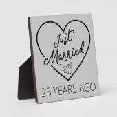 25年前の結婚式III フォトプラーク (正面)