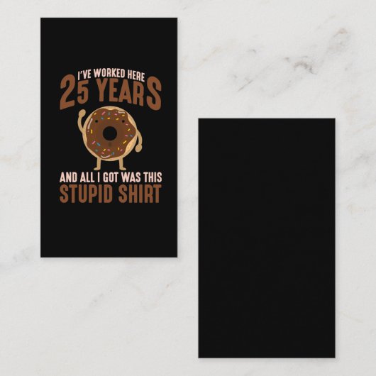 25年勤労記念日ドーナツの恋人従業員 名刺 (正面/裏面)