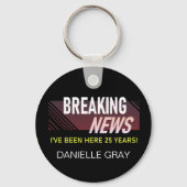 25年勤続記念日の社員評価Acr キーホルダー (正面)